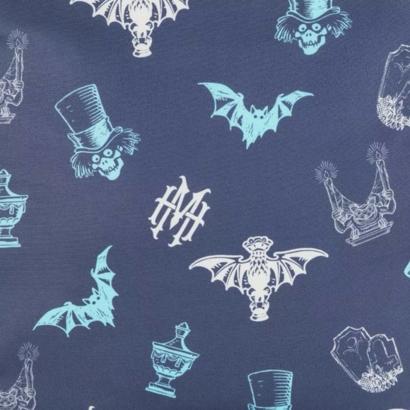 Loungefly Disney Haunted Mansion hatbox ghost glow in the dark mini backpack NWT - Picture 9 of 9